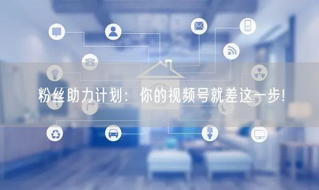 粉丝助力计划：你的视频号就差这一步!