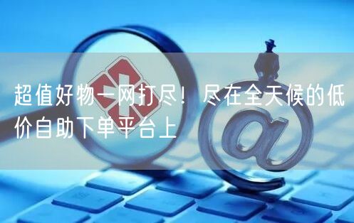 超值好物一网打尽!尽在全天候的低价自助下单平台上